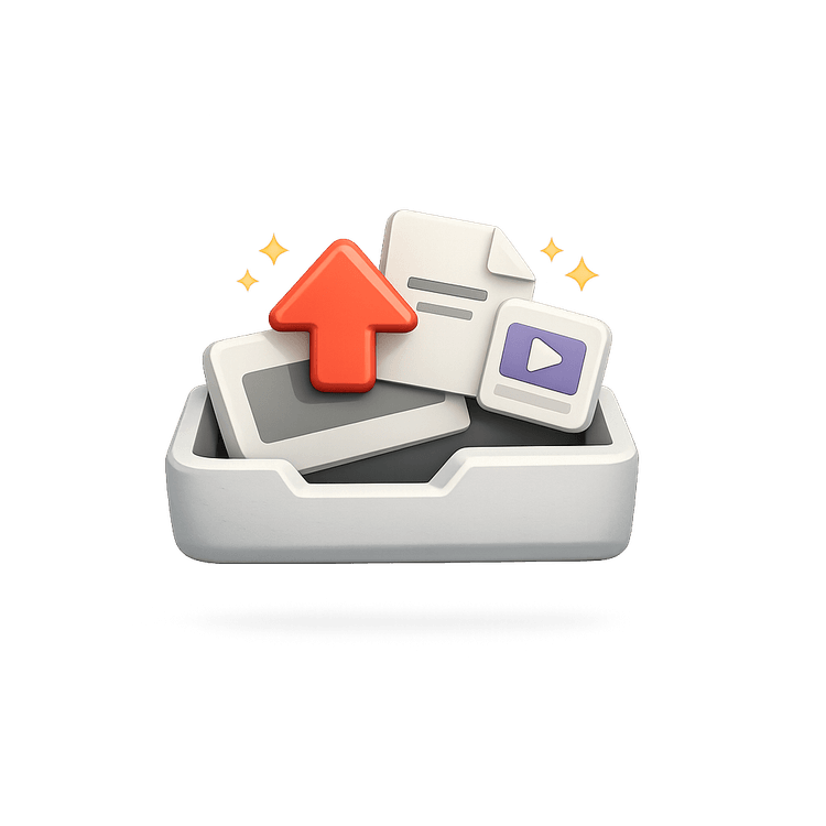 Upload content illustration